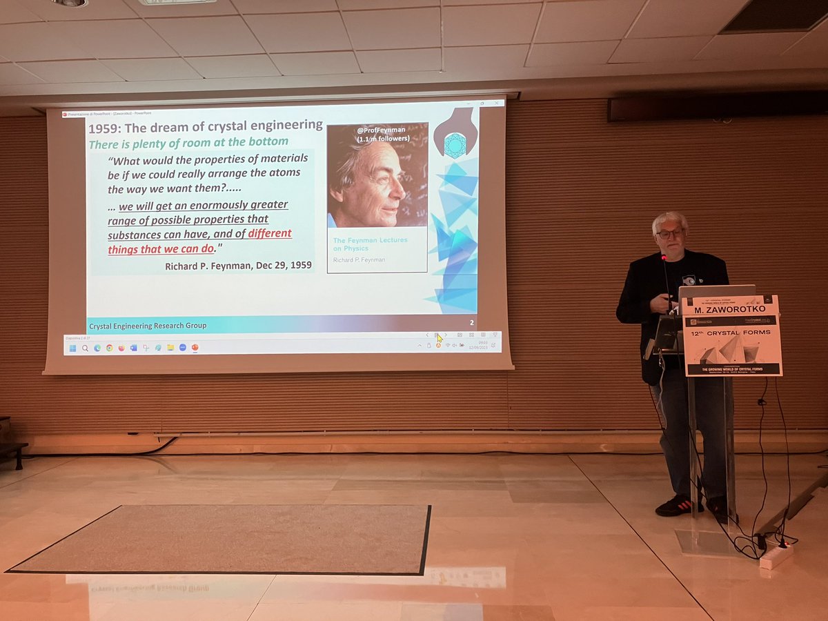 Aurora (@ajcruzcabeza) on Twitter photo Third day begins with the cocrystal king <a href="/ZGroupUL/">Mike Zaworotko group</a>! Inspiring first slide of a thought inspiring talk. Third day begins with the cocrystal king <a href="/ZGroupUL/">Mike Zaworotko group</a>! Inspiring first slide of a thought inspiring talk.