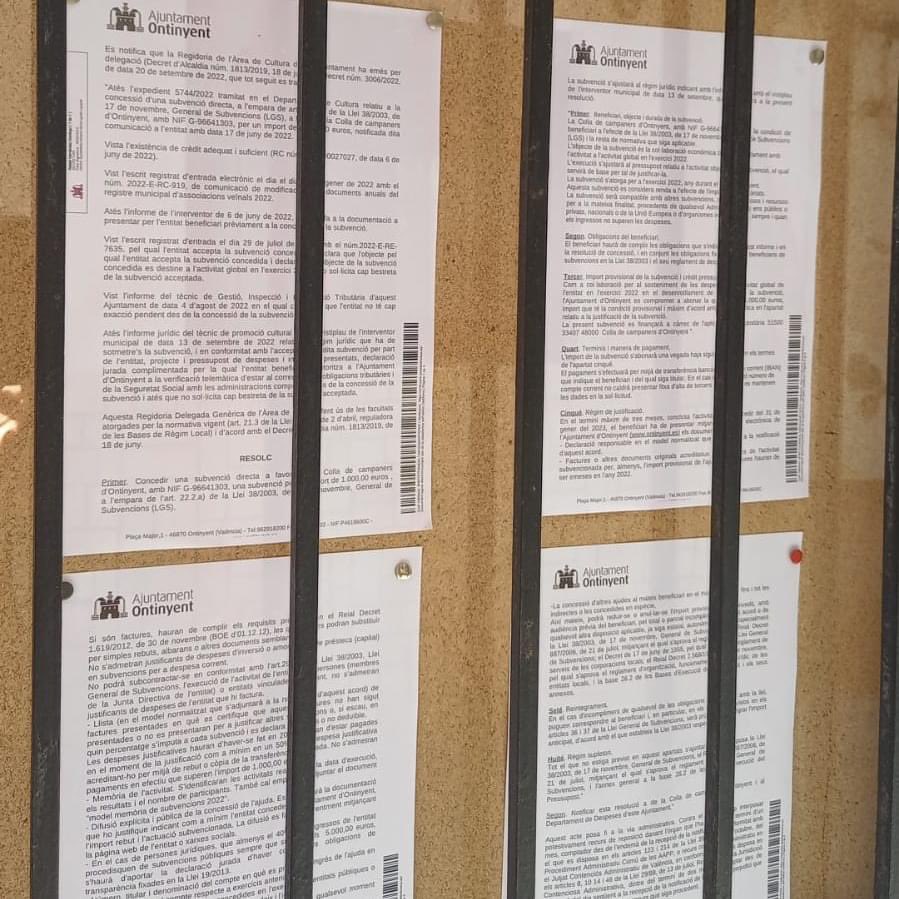 collacampaners's tweet photo. La Colla de Campaners d'Ontinyent ha sigut beneficiària d'una subvenció de 1.000€ de l'any 2022 per part de l'Ajuntament d'Ontinyent per ajudar en el desenvolupament de l'associació 🏛️💰 i sufragar despeses necessàries per poder desenvolupar la nostra activitat. 🤝 https://t.co/HFyfUJv6vw