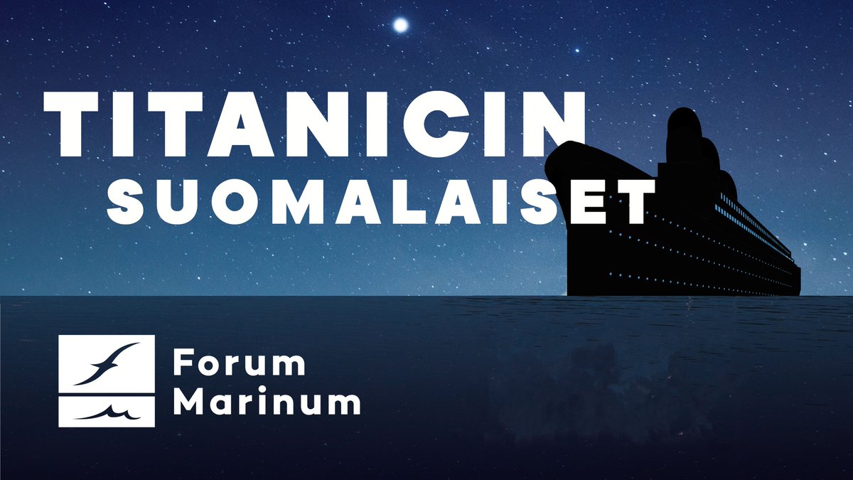 Tarjoamme Titanic-aiheisia yleisöluentoja kolmena syyskuun torstaina 14.-28.9. aina klo 17. Kuultavat puheenvuorot täydentävät vielä syyskauden esillä olevaa kuunnelmallista museoelämystä Titanicin suomalaiset. Tarkempi ohjelma: forum-marinum.fi/fi/nayttelyt/g…