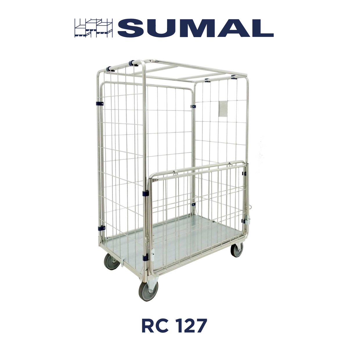 SumalSLU's tweet image. 🇪🇸 RC-127 es un roll container apto para el transporte ordenado de uniformes colgados, aunque sus dimensiones permiten una gran variedad de usos: buff.ly/45LjA93

#SUMAL #rollcontainer #lavanderiaindustrial