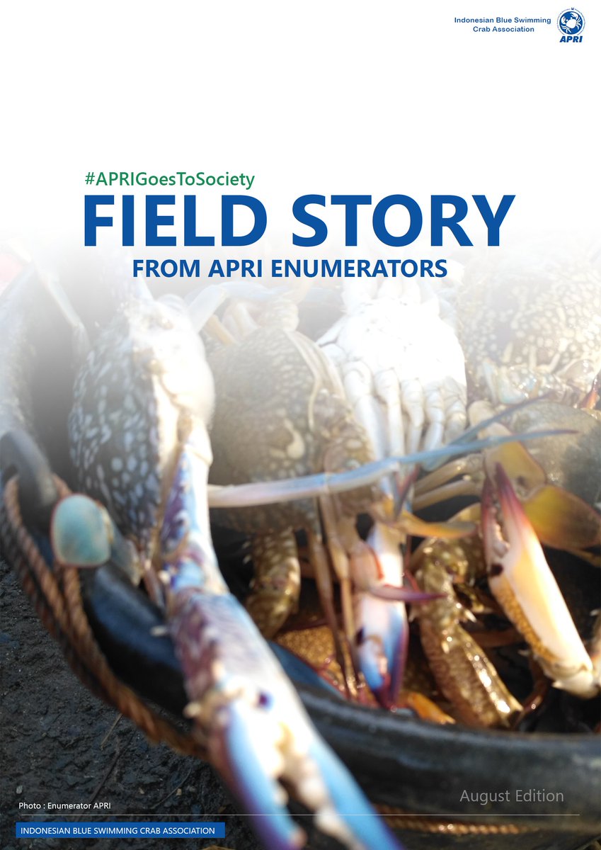 rajunganindo's tweet photo. Download our Field Story
This field story are reported by enumerator in data collection site, update around blue swimming crab in APRI Data collection site.
https://t.co/gQzAv7XToD
#APRI #sustainable #traceable #fieldstory #enumeratorAPRI #crab #blueswimmingcrab https://t.co/4Uqxy4ILSJ