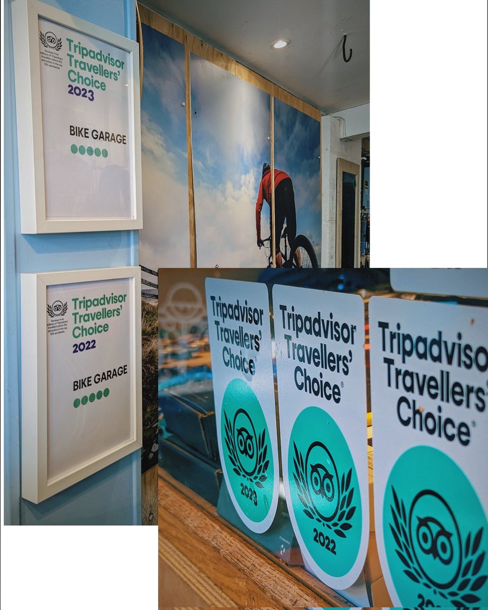 Back in June we announced that we had won the <a href="/Tripadvisor/">Tripadvisor</a> Traveller Choice award for 2023.

Today the certificate arrived with a letter so It went up on display 👌

Thanks again to our awesome customers.