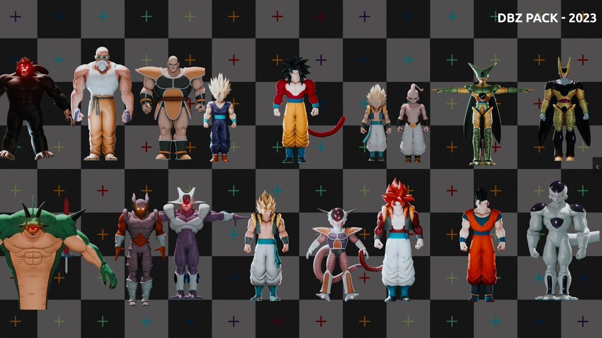 3d_secret's tweet photo. 47 Dragon ball Z - Rigged Character Blender Pack

available here : https://t.co/UNna2asMrd

#eevee #3d #3dgame #b3d #VRChat #3dasset #3Dプリンター #gumroad #blender #houdini #3dmodeling #Blender初心者 #b3d https://t.co/eqSCYXqd8o