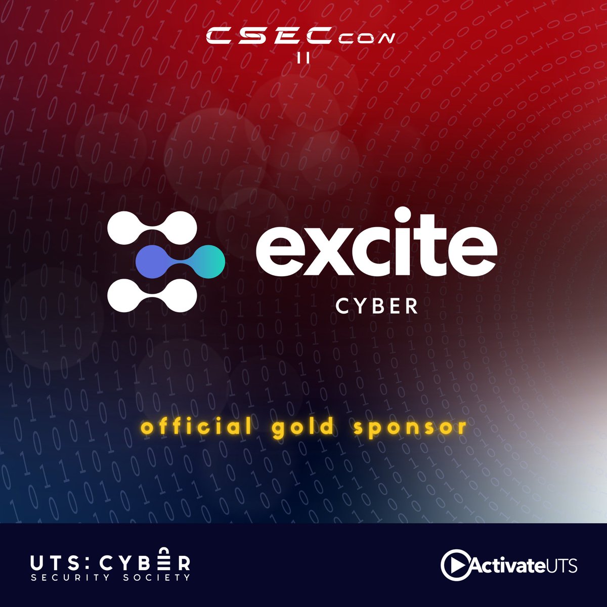 We are delighted to announce that Excite Cyber is officially sponsoring CSECcon II 👏

 A huge thank you for their generous support, which is helping make CSECcon II possible! 📷

Find out more information at cseccon.utscyber.org 
#CSECconII #cybersecurity #IntoTheBreach