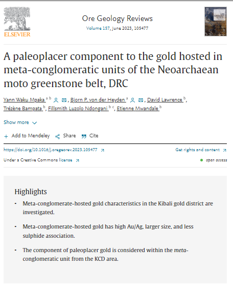 SUearthsciences's tweet photo. New research alert! Have a look at some of the latest research in our department, focusing on economic geology, with a notable first author publication by PhD candidate Yann Waku. These papers investigate paleoplacer gold, natural carrollite, and copper-gold porphyry deposits #su https://t.co/I3V8neSWoc
