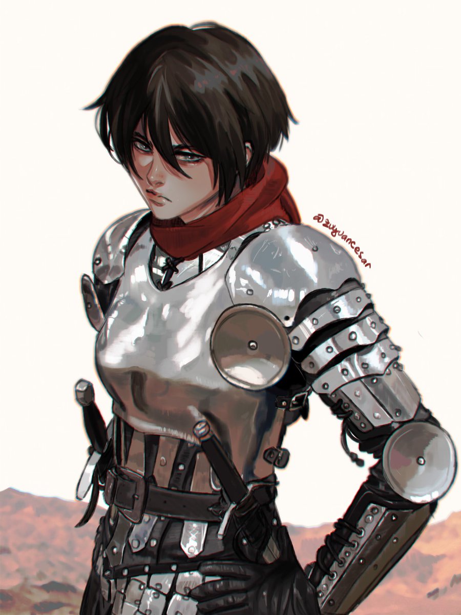 ミカサ・アッカーマン(進撃の巨人) 「The Ackerman (2022) #Levi #Mikasa #aot 」|zuyu 🕸のイラスト