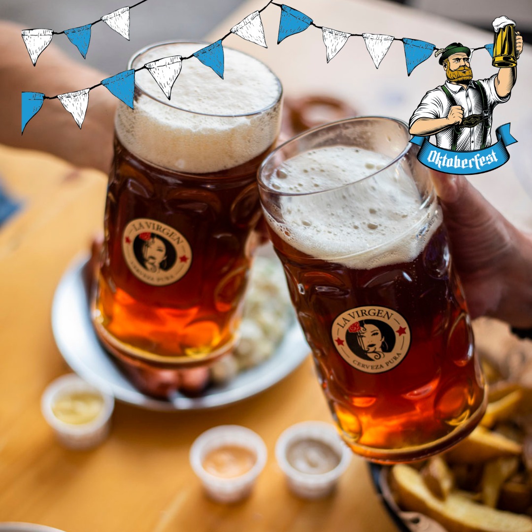 Ven a celebrar con nosotros el Oktoberfest!! Del 15 al 24 de septiembre habrá cervezas estilo alemán en todos nuestros bares y menú especial en la Fábrica, en Majadahonda y en Madrid. PROST! 😁🍻👏

👉cervezaslavirgen.com/bares/