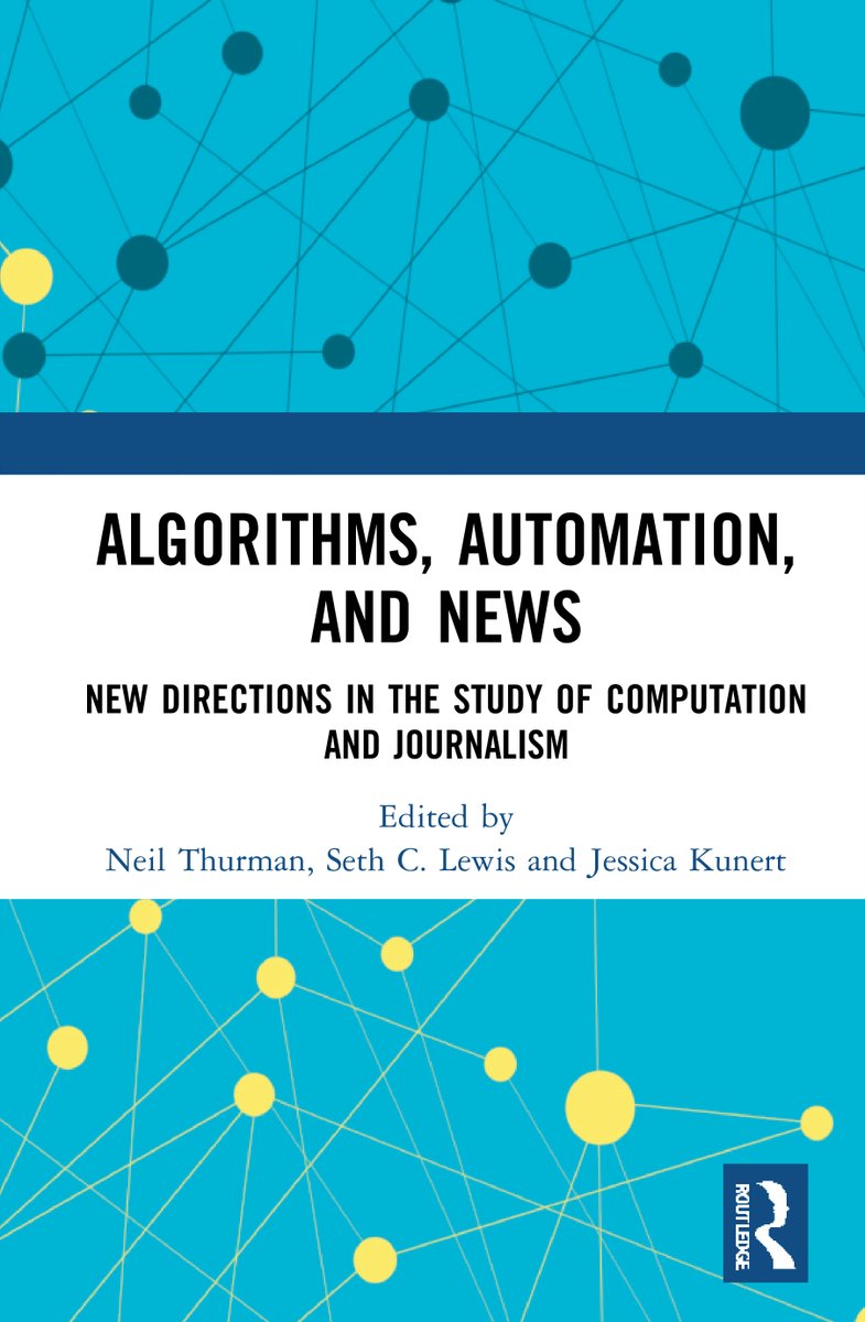 neilthurman's tweet photo. Our edited volume on Algorithms, Automation &amp; News is now available to pre-order in economic paperback format!

https://t.co/3LTTdMZSiP

#ai #journalism #newsautomation

1/3 https://t.co/3HgEHpdjC8