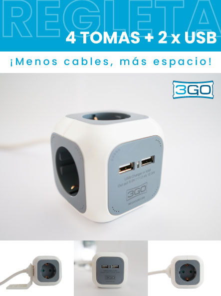 "¡Da un salto en la organización del espacio en casa y la oficina con la Regleta 3GO! 💥✨

Enchufes Schuko 🚀
Puertos USB 📱
Diseño inteligente 🏡🏢
¡Menos cables, más espacio! 🔌
Despeja el camino con 3GO. #OrganizaCon3GO #EspacioEficiente"

🔗3go.es/es/regletas/33…