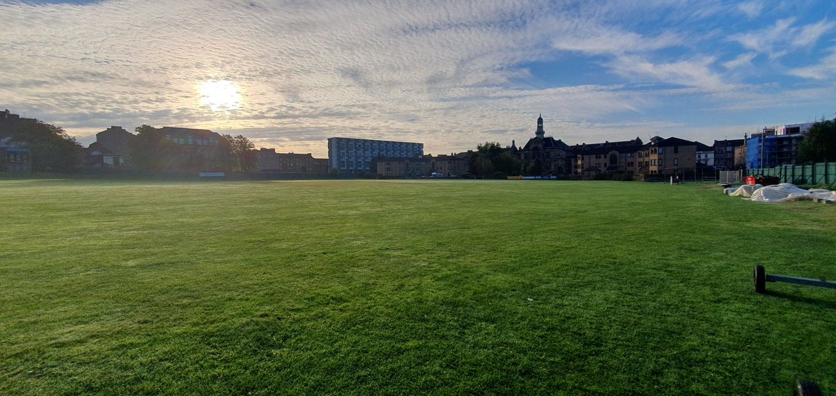 Hampdeners's tweet photo. Morning @ScotlandNT - lovely day for a football match.
@WoSCC looking lovely this morning and @Hampdeners & @viareidi starting the day in style.
#ScoEng1872 #SCOENG #Fitba150 https://t.co/nBYRB7utOa
