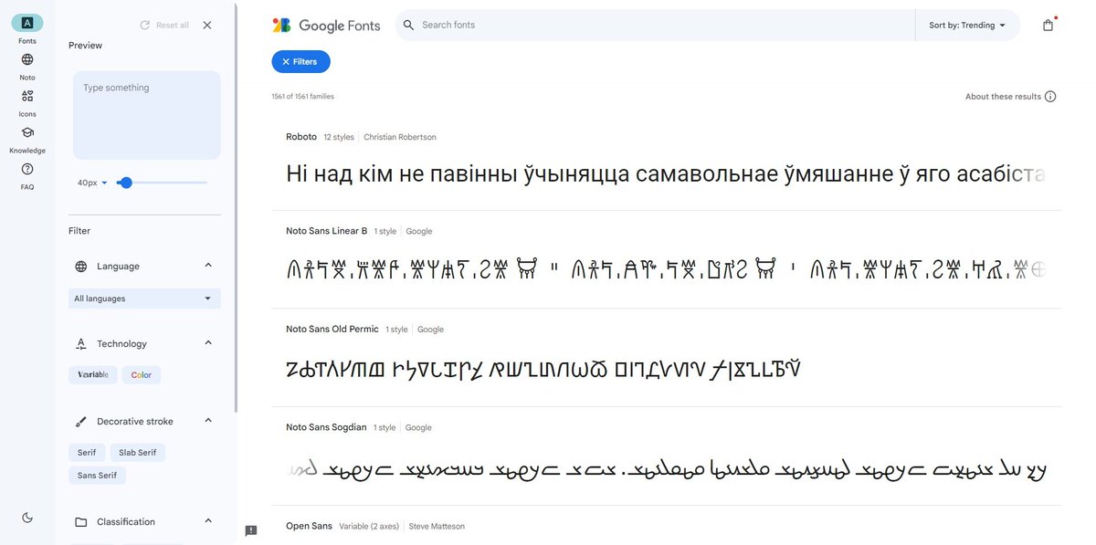 ¿Has visto que han rediseñado Google Fonts? 

Mira todo lo que trae  🧵