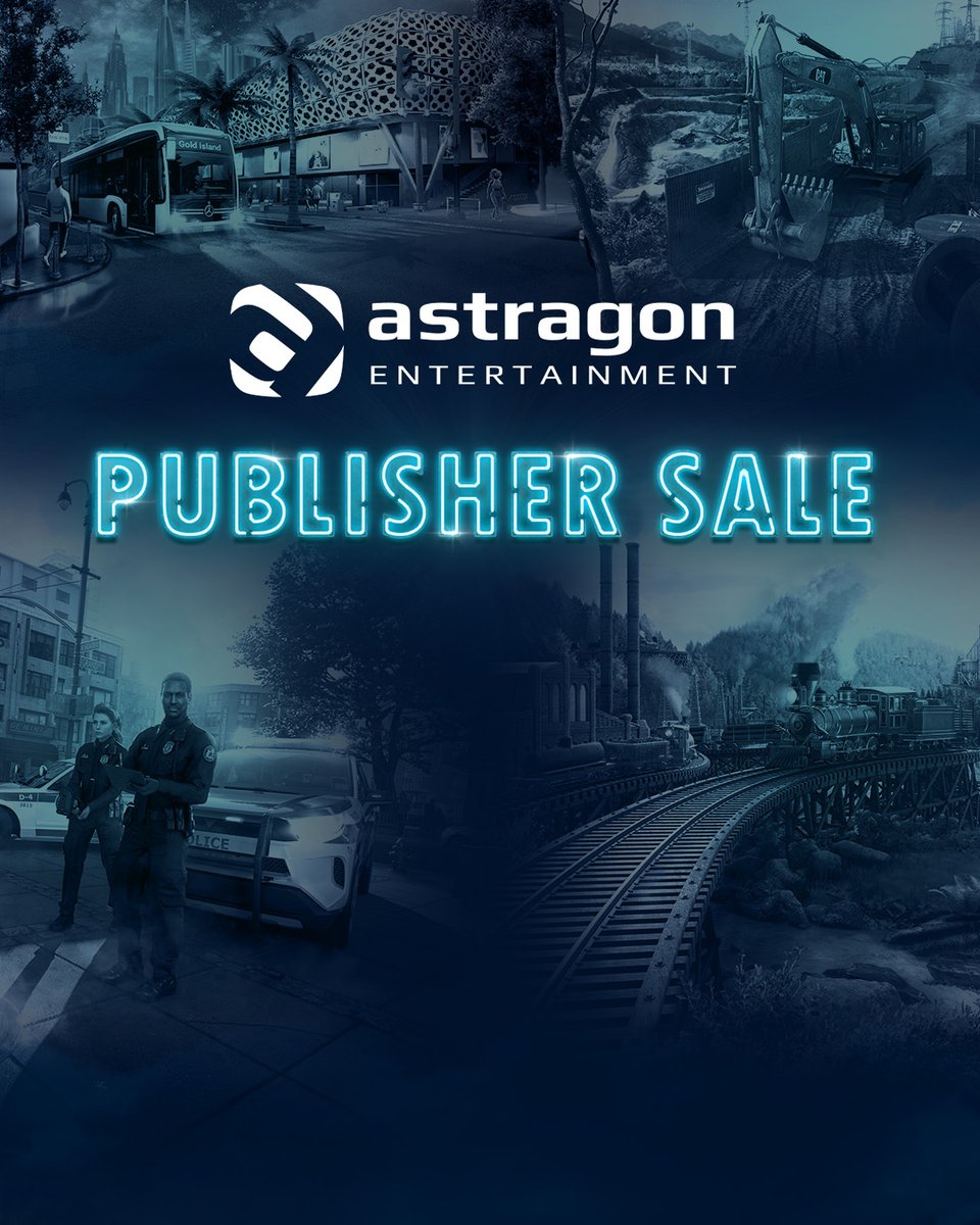 Attention, PC gamers: We just started our „astragon Publisher Sale“ on Steam (September 14. till September 21, 2023). Get a number of games, DLCs as well as season passes of our portfolio with lucrative discounts up to 90%!

👉 store.steampowered.com/publisher/astr…