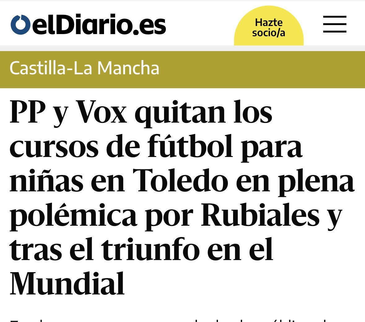 PP y VOX acabando con el Sanchismo cerrando comedores escolares, quitando impuestos a los ricos, cerrando centros de salud, despidiendo maestros y sanitarios, censurando libros escolares , obras de teatro y películas, subvencionando toreros y asociaciones antiabortistas.