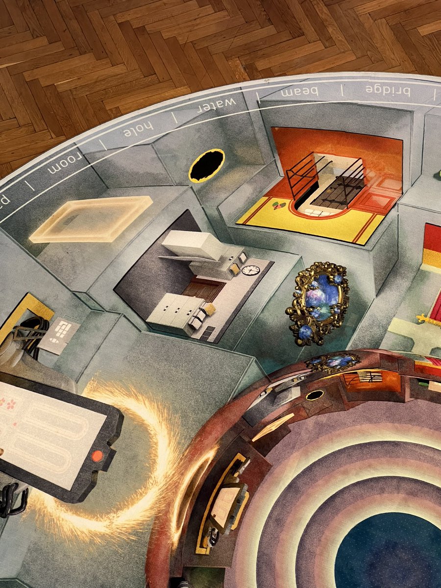 The Portal Galleries 2023. A study of the magic and mechanics of portals found in fiction. This carpet is 5.6m / 18.5 feet wide and depicts some of the portals that are part of the study.