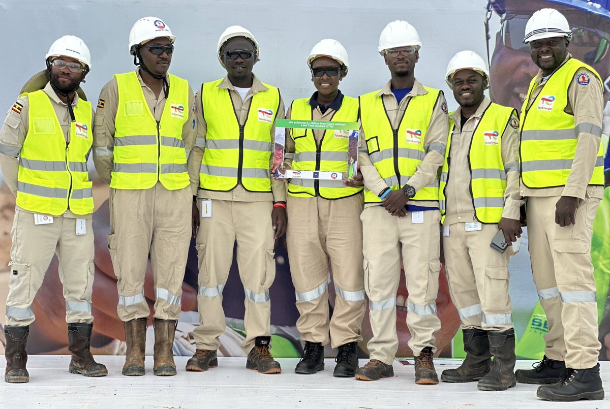 TotalEnergiesUG's tweet photo. Everyone who works at the #TilengaProject sites must be able to return home safe and sound at the end of their workday. The Company has set a goal of “zero fatalities.” #TilengaSiteUpdates https://t.co/ANfAX52Gar