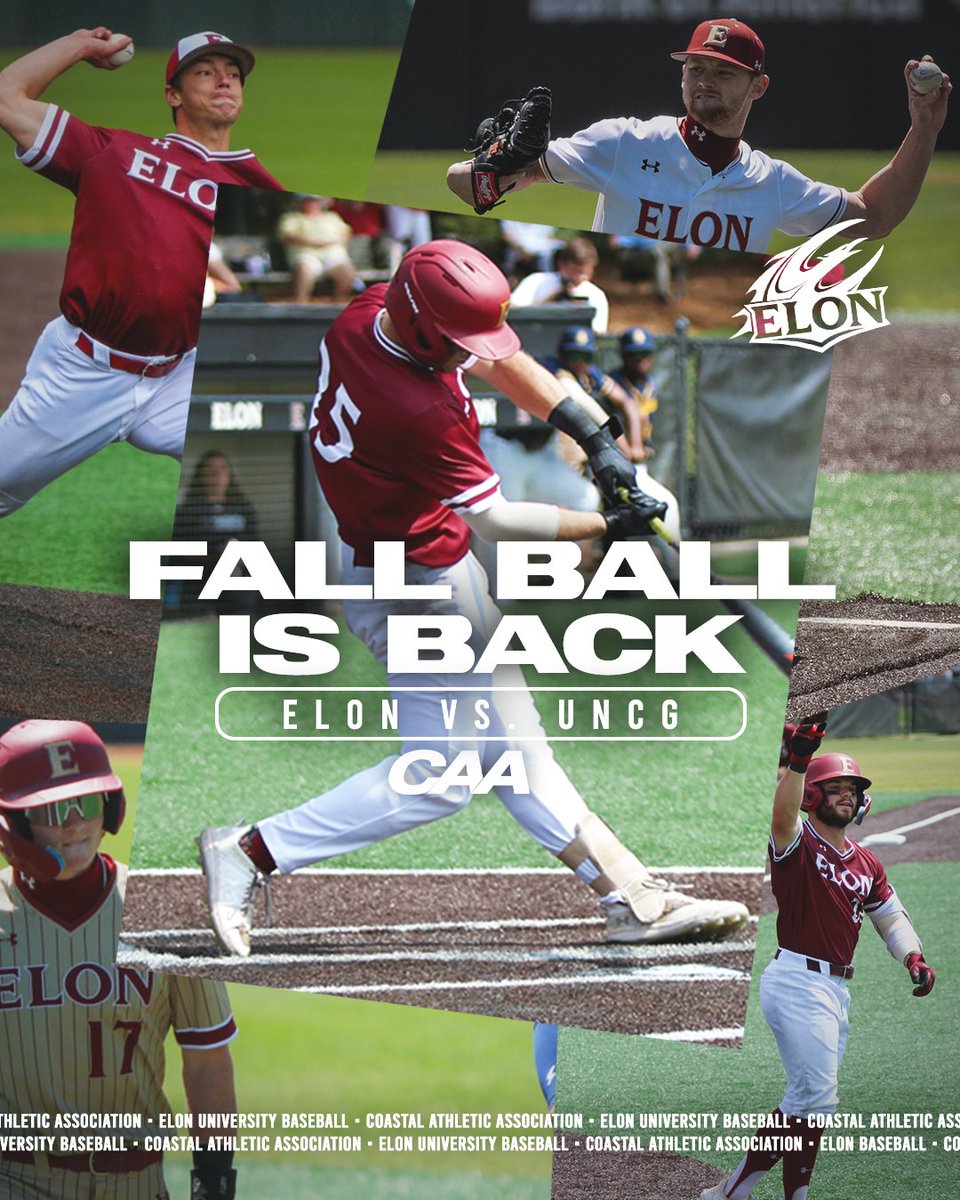 The boys are back at Latham!! 

Elon vs UNCG @ 3 P.M. from Latham! THIS SUNDAY! Come out and see Elon Baseball in action! 

#PhoenixRising | #GetYourGoldOn