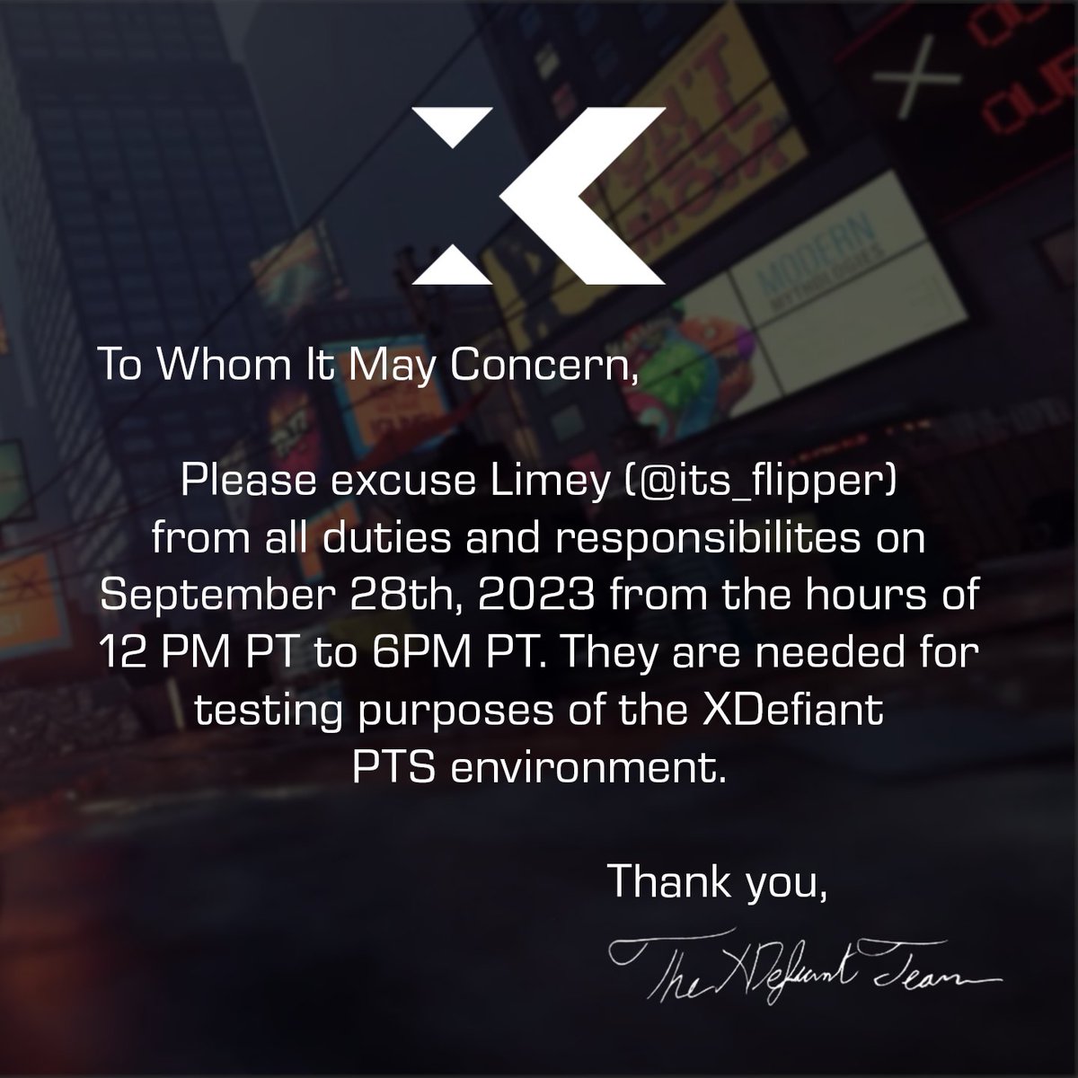 XDefiant tweet media