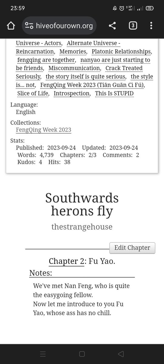 strange_h0us3's tweet photo. Southwards herons fly, 2/3

Day 7 of #FQWeek23 continues

. fu yao is a single dad who works two jobs
. he's finicky and fueled by spite and ambition
. he also has. like. no idea of what's going on

https://t.co/2T5Hl85j3P https://t.co/TYg7NDlWRu