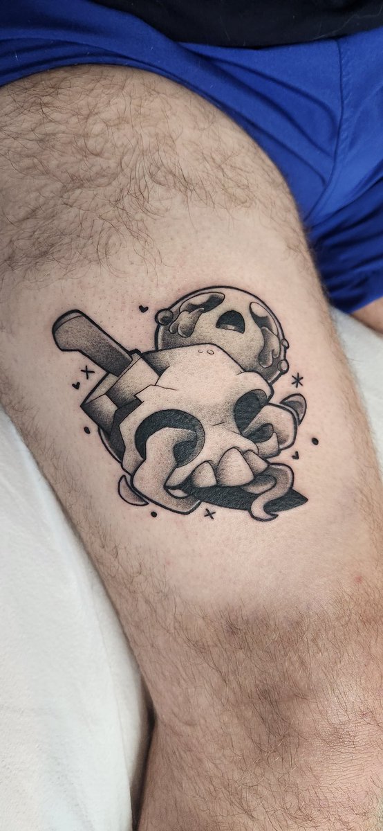 Psygod360's tweet photo. Hey @edmundmcmillen thanks for the tattoo idea ! https://t.co/WORrdrfR5R