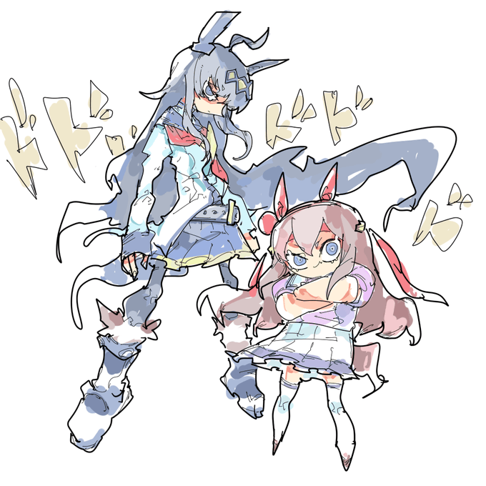 オグリキャップ(ウマ娘) ,タマモクロス(ウマ娘) 「書初め新年初