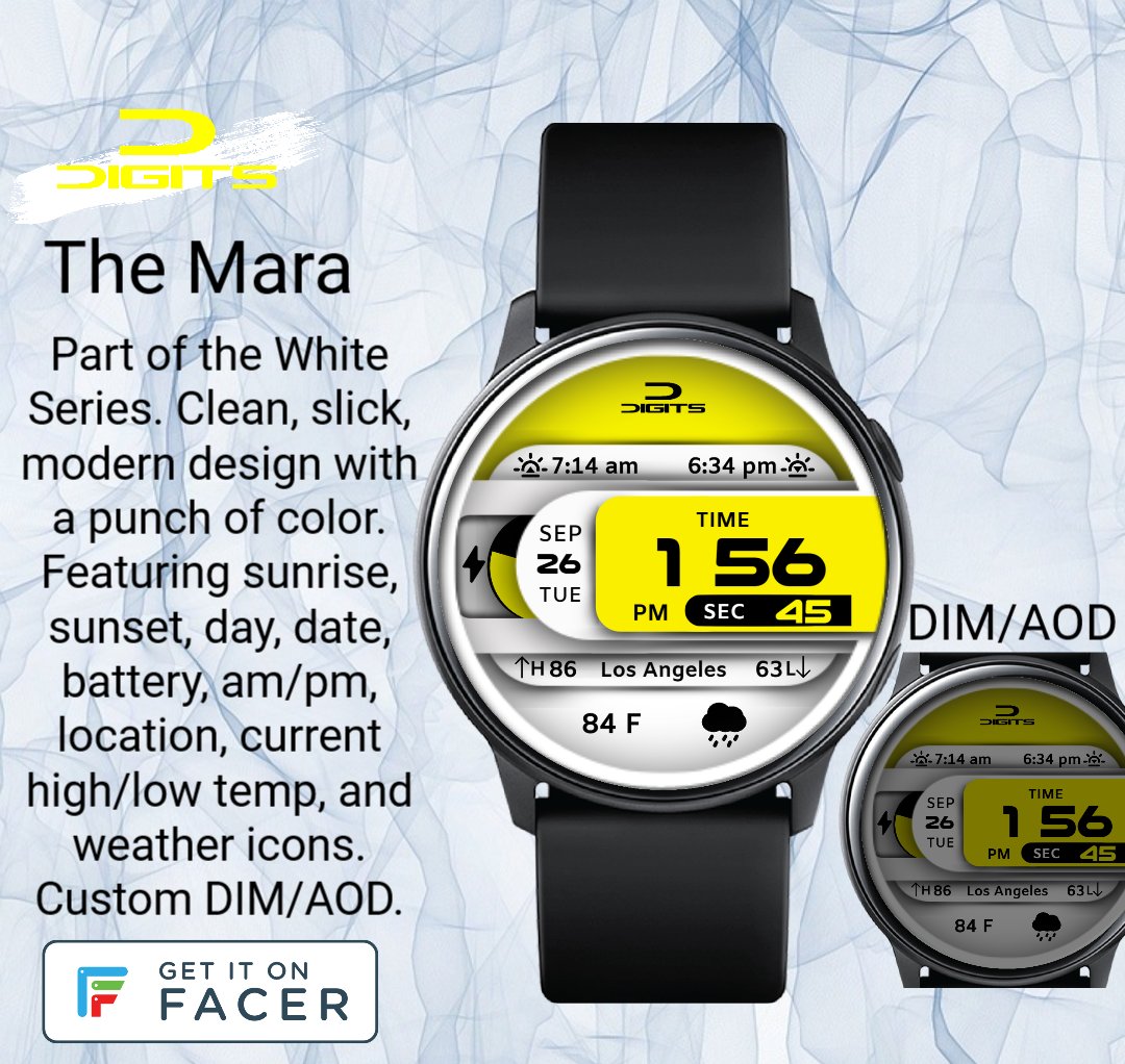 Digits_Faces's tweet image. Wear it on your smartwatch today..get it free on Facer.
facer.io/watchface/9HQH…