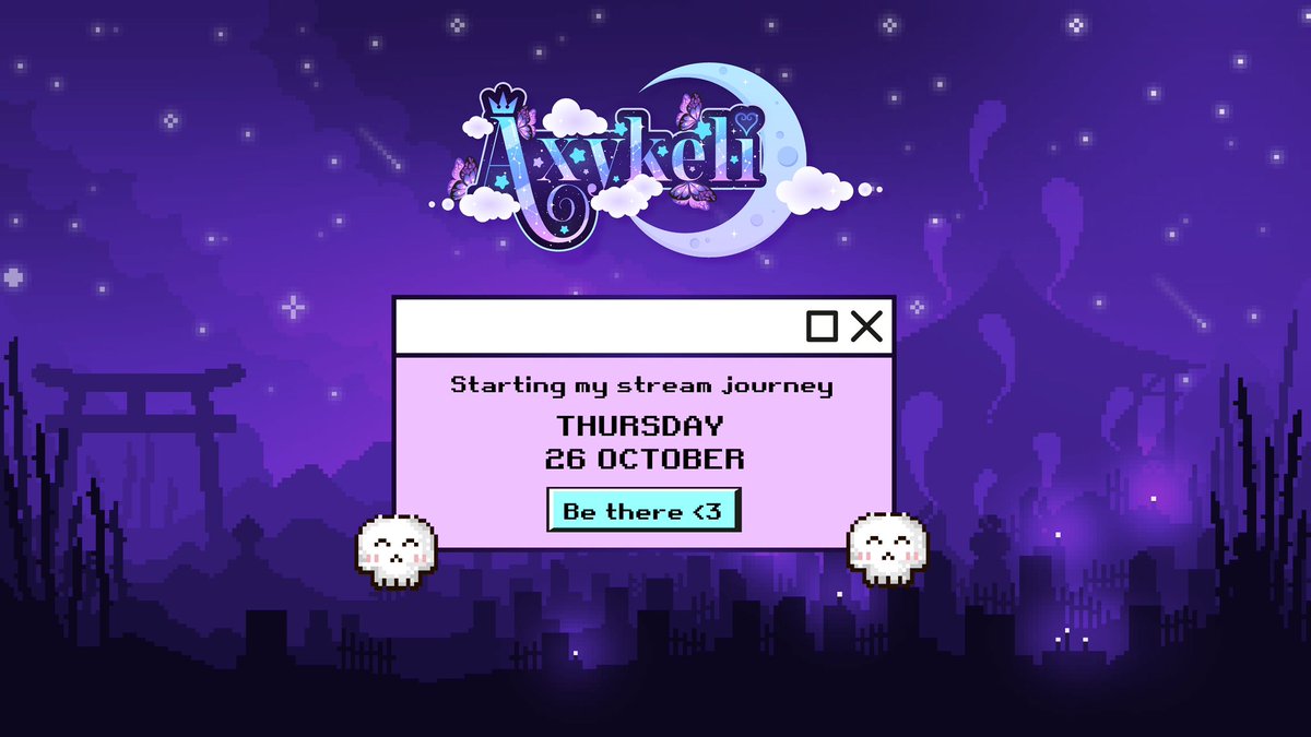 *shy peek* 👀 

I want to make a little announcement that I’ve set the date that I will be starting my stream journey and that will be

👻 Thursday 26 October 👻 

It’s still spoopy month and I would love to stream a horror game for the laughs.

Hope to see you there! 🥹🩵✨