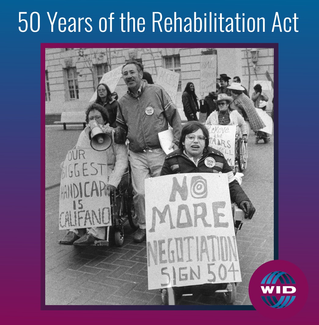 The Rehabilitation Act is 50 today. Section 504 and the other sections of the Rehabilitation Act are not just suggested actions, implementation and compliance are the law. #disabilityrights #disabilityjustice #RehabAct