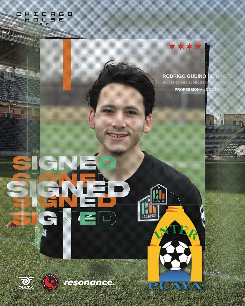 ChicagoHouse_AC's tweet photo. Congrats to @r_gudino10 on his recent signing with @clubinterplaya 💚🧡 We wish you the best 🏠⚽️ #upthehouse https://t.co/26p4gmNs9a