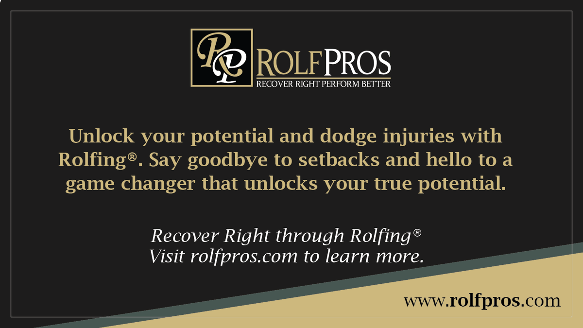 rolfpros's tweet photo. Un-lock your prime and kickstart your performance with Rolfing® 

#Rolfing #SportsPerformance #InuryPrevention #StayHealthy https://t.co/WgGhZX8ag0