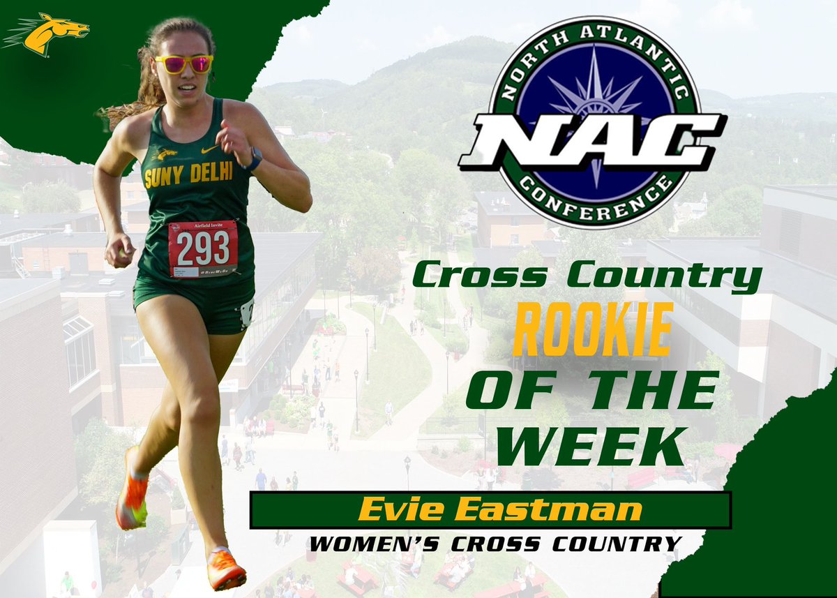SUNY Delhi Broncos (@delhibroncos) on Twitter photo Shout out to freshman Evie Eastman of <a href="/SUNYDelhiXC_TF/">SUNY Delhi XC | T&F</a> for grabbing NAC Rookie of the week!#delhidrive #horsepower Shout out to freshman Evie Eastman of <a href="/SUNYDelhiXC_TF/">SUNY Delhi XC | T&F</a> for grabbing NAC Rookie of the week!#delhidrive #horsepower