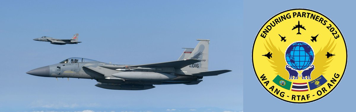 CoronetEast's tweet image. Two 142FW F-15s departed this evening from Honolulu #PHNL to Portland IAP #KPDX as #JEST11 flight. KC-46A supporting this #ALTRV Coronet West 491 was #RCH071 (20-46073). They took part in exercise Enduring Partners in Thailand #CoronetWest #CW491