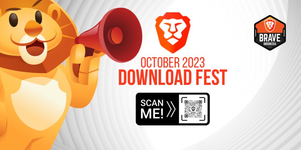 🦁🇮🇩 2 upcoming community events <a href="/IndoBrave/">IndoBrave</a> <a href="/BAT_Indonesia/">BAT Indonesia</a>

1. #BATxBrave September Monthly Meetup, Sep 28th
lu.ma/BATxBrave-09-23

2. @Brave Download Fest @ Pax Ecclesia, Oct 14th
lu.ma/brave-dlfest-1…

#BeBrave 
<a href="/lukemulks/">LukΞ Mulks 🦁⟁◎⟁</a> <a href="/BAT_Community/">BAT Community</a> <a href="/BrendanEich/">BrendanEich</a> <a href="/bat_jennie/">⟁ Jennie</a> <a href="/vkbrave/">VK 🦁🇮🇩</a>