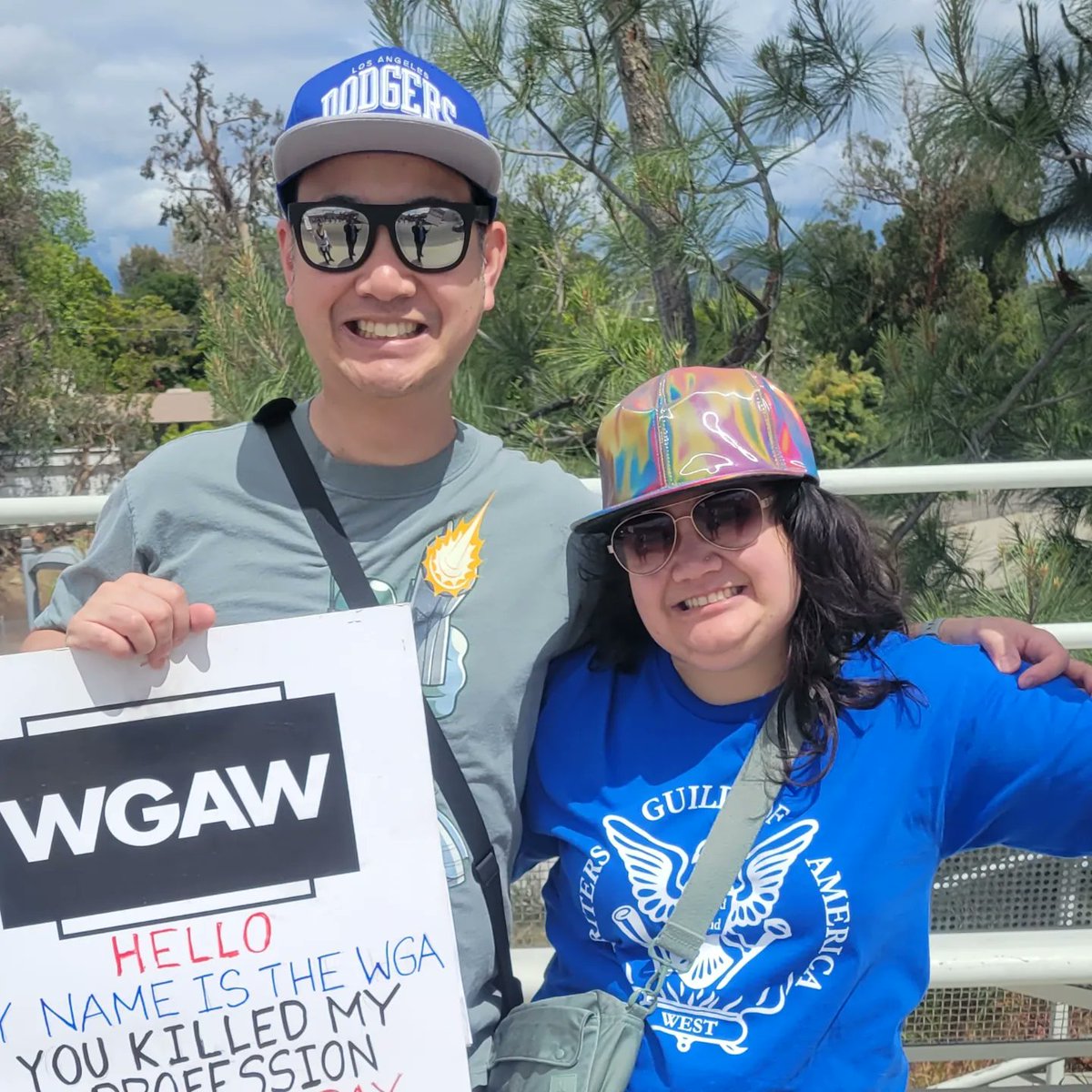 aaron_ho's tweet photo. While I'm glad the #WGAStrike is over, I will sincerely miss seeing everyone's friendly faces on the picket lines. It was a joy to catch up with old friends and make some new ones -- please keep in touch! (2/3) https://t.co/cS73DvKUoJ