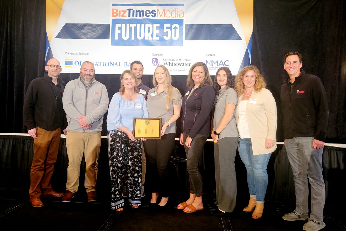 Last Friday, our team members were at the <a href="/BizTimesMedia/">BizTimes Milwaukee</a> luncheon to receive our Future 50 Award. BizTimes awards 50 private firms in SE Wisconsin that are considered industry leaders. We appreciate this recognition and our exceptional global employees who earned it!