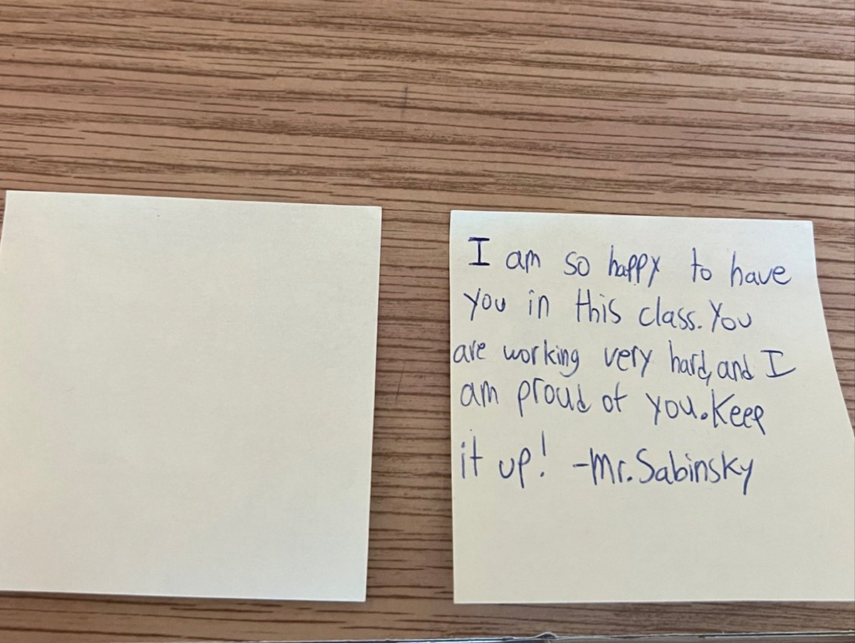 Educator challenge⭐️ ✨Everyday start with a blank post-it on your desk, and during the day write a positive note to one of your students. ✨I promise you will be surprised the impact 1 small note and 30 seconds can have on a student and your class