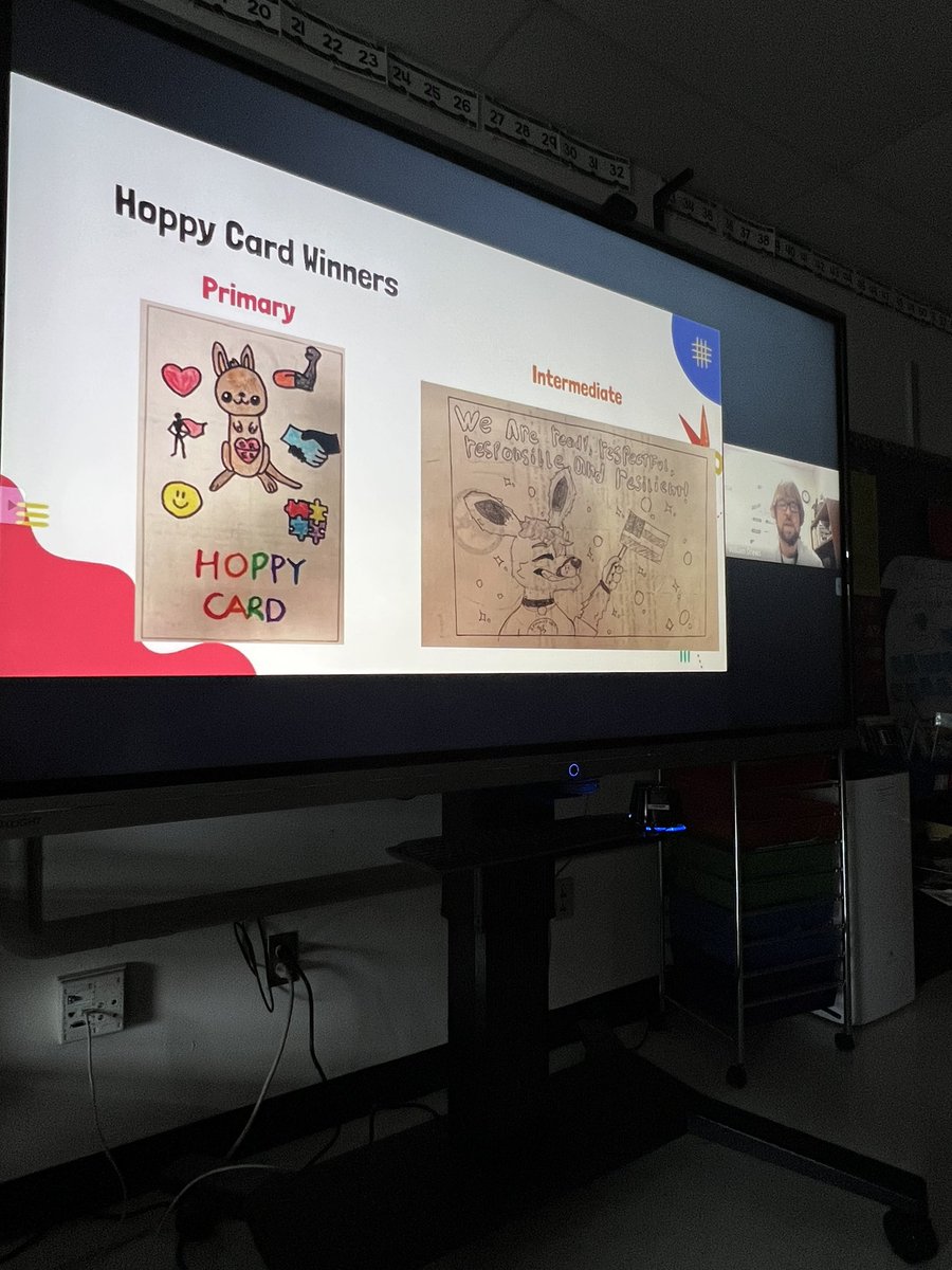 MrFoertschbeck's tweet photo. Exciting things happening @SpringRidgeRoos with our hoppy cards (PBIS)!! Congratulations to the winners with these Roo-tatistic designs! I especially love the primary hoppy card design!
#BetterTogether #engagement #schoolwide #FCPSMD #RooHoo #WhateverItTakes https://t.co/ymJdxRpxJN