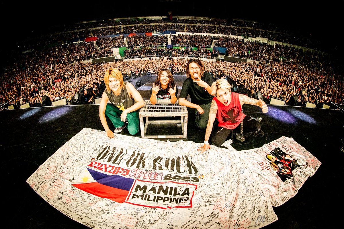 ONEOKROCK_japan's tweet image. Manila!!
ONE OK ROCK LUXURY DISEASE ASIA TOUR 2023

#ONEOKROCK #LuxuryDisease #Manila 
photo by @RuiHashimoto