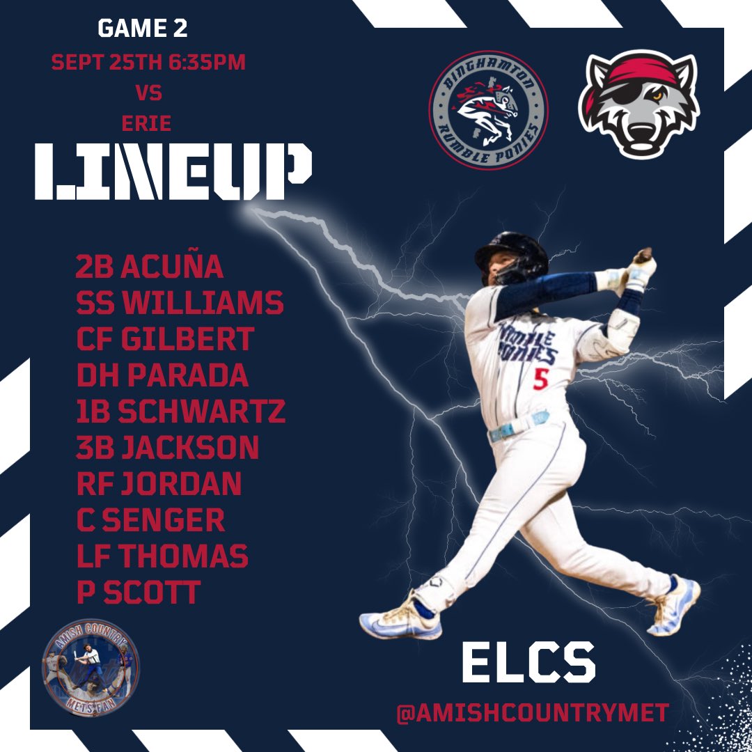AmishCountryMet's tweet image. We have arrived at UPMC PARK here is the lineup for the Rumble Ponies.

#LetsRumble #LGBTP #LetsGetRowdy

@RumblePoniesBB