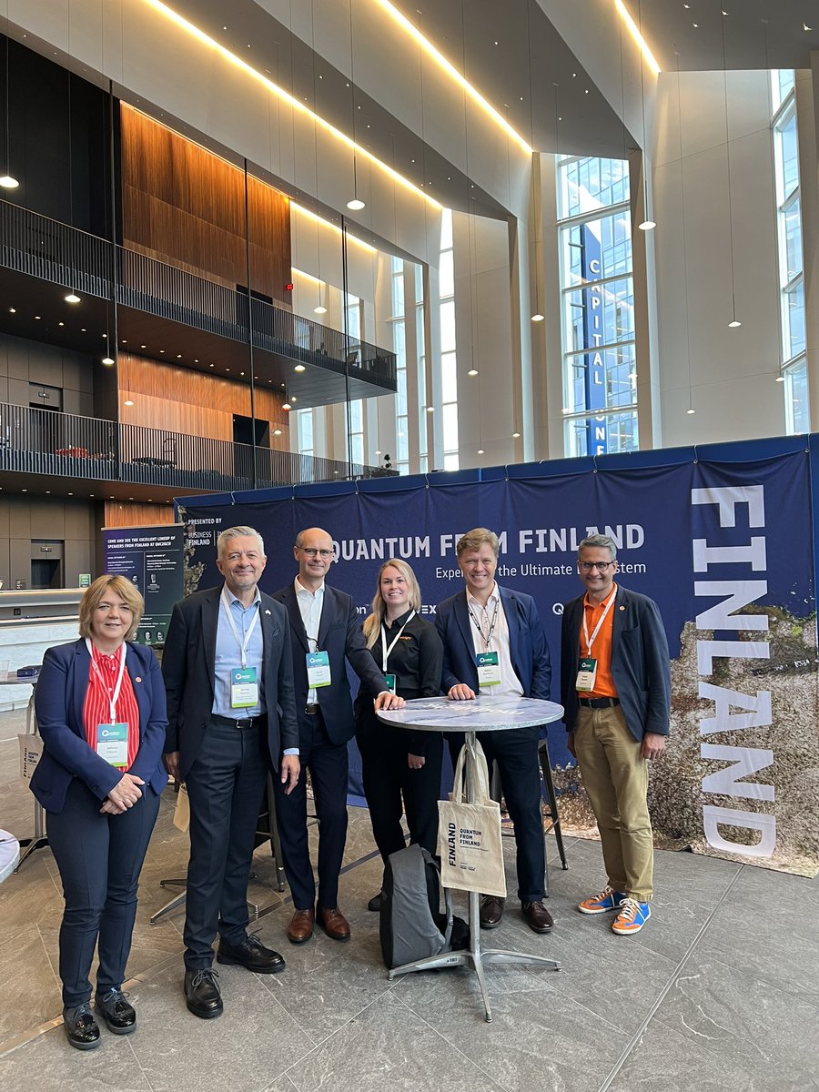 Jarmo Sareva (@jarmosareva) on Twitter photo I felt like representative of a quantum superpower at the <a href="/QWCevent/">Quantum World Congress</a> #QWC2023 in Tysons, VA today. 🇫🇮 companies like <a href="/BlueFors_Ltd/">Bluefors</a> <a href="/meetIQM/">IQM Quantum Computers</a> <a href="/QuantrolOx/">QuantrolOx</a> <a href="/modulight/">Modulight Corporation</a> <a href="/SemiqonTech/">Semiqon Tech</a> <a href="/VexlumLtd/">Vexlum Ltd</a> are a force to be reckoned with. Thanks <a href="/BusinessFinland/">Business Finland</a> for making the 🇫🇮 booth real! I felt like representative of a quantum superpower at the <a href="/QWCevent/">Quantum World Congress</a> #QWC2023 in Tysons, VA today. 🇫🇮 companies like <a href="/BlueFors_Ltd/">Bluefors</a> <a href="/meetIQM/">IQM Quantum Computers</a> <a href="/QuantrolOx/">QuantrolOx</a> <a href="/modulight/">Modulight Corporation</a> <a href="/SemiqonTech/">Semiqon Tech</a> <a href="/VexlumLtd/">Vexlum Ltd</a> are a force to be reckoned with. Thanks <a href="/BusinessFinland/">Business Finland</a> for making the 🇫🇮 booth real!
