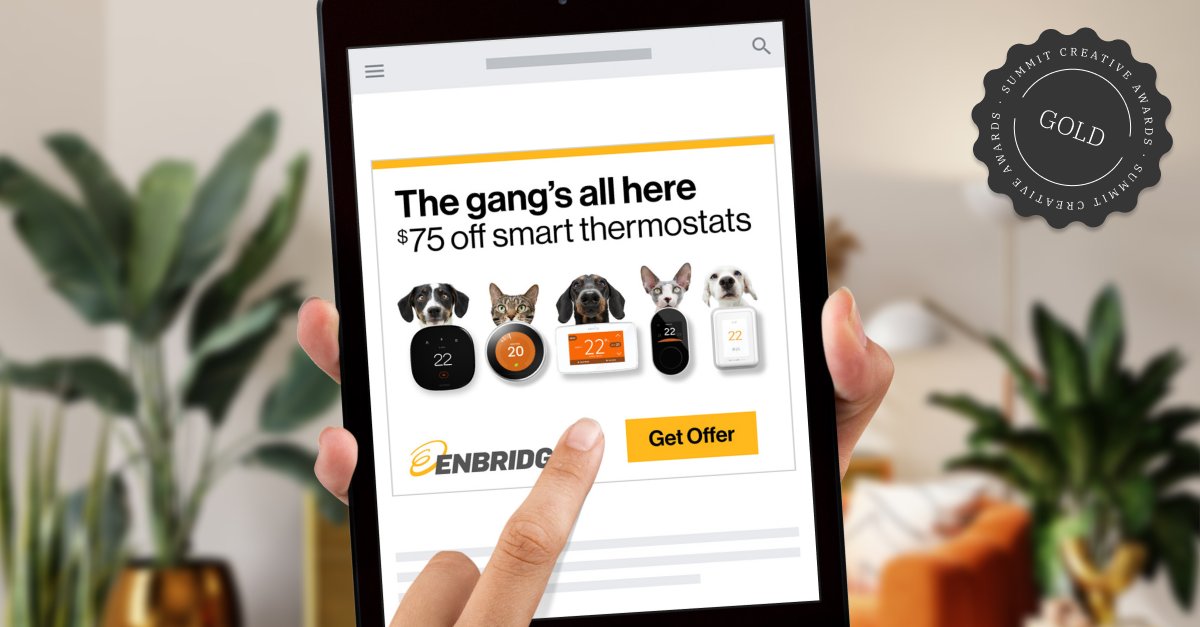 Starting the week off with some happy news—we've been recognized with three <a href="/summitawards/">Summit Awards</a> for recent work with Enbridge Gas!