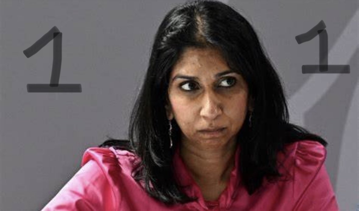 MikeBinary's tweet image. Who is the most racist person in the UK. #TommyRobinson nope, #AdamWalker nope. It’s @SuellaBraverman She also backs the rapist, racist, homophobic #metpolice #SuellaBraverman #SuellaBravermanOut #politics