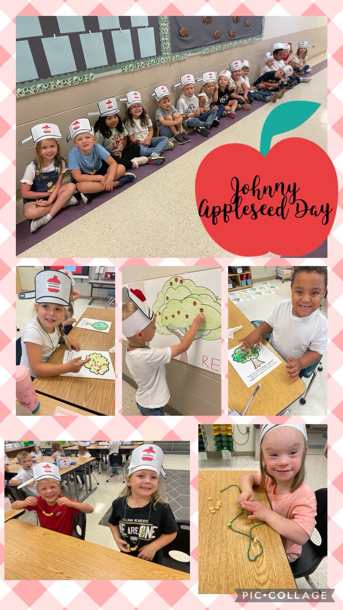 CCPSTigerClass's tweet photo. Johnny Appleseed Day! 🍎 🍏 
@cullmanprimary https://t.co/nAi0e52ZDU