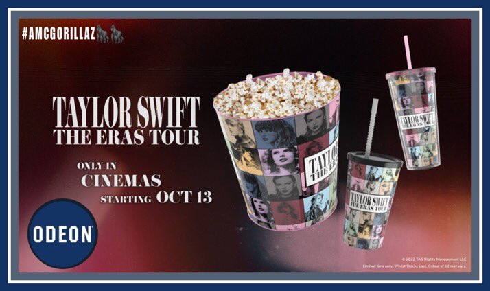 AMCGORILLAZ's tweet photo. INTERNATIONAL APES
It’s time to step it up!
Ideally, every Swiftie in Europe will see #TSErasTourFilm at
@ODEONCinemas🍿

This is a great chance to use #AMCGORILLAZ🦍🦍 to create brand awareness for Odeon!

Below are Odeon branded @taylorswift13 images, more to come!!

#APEARMY https://t.co/w25aQN9t3Y