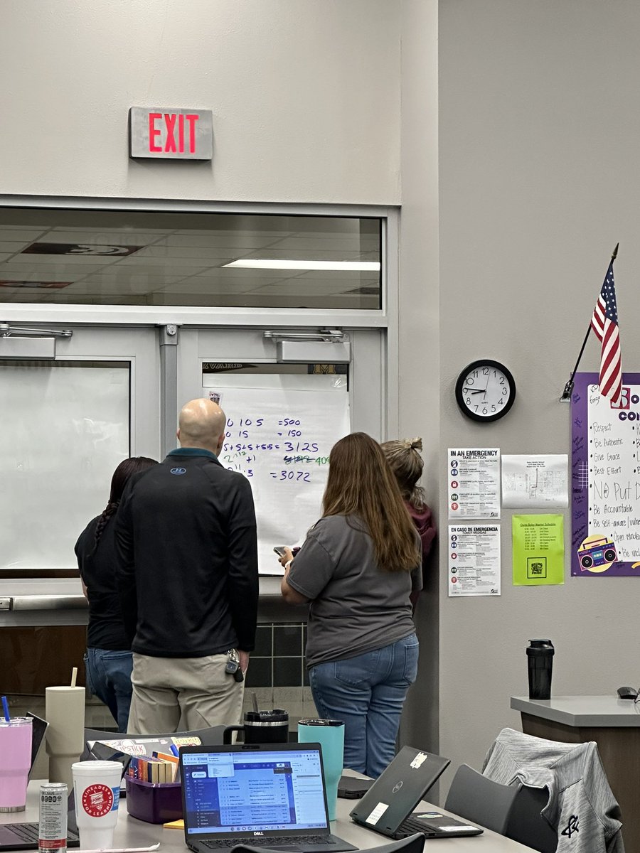 Great time with <a href="/RoyseCityISD/">Royse City ISD</a> secondary math teachers! Modeling <a href="/pgliljedahl/">Peter Liljedahl</a>’s Building Thinking Classrooms. #RCISDJoy #OneRC