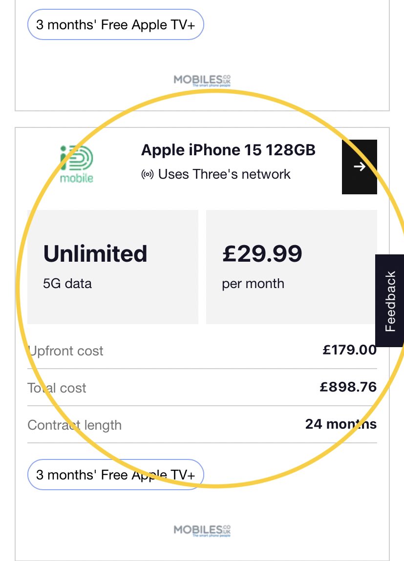 . <a href="/iD_Mobile_UK/">iD Mobile</a> I am looking to upgrade my phone but unable to see this deal available to existing customers - can you confirm if this is available?