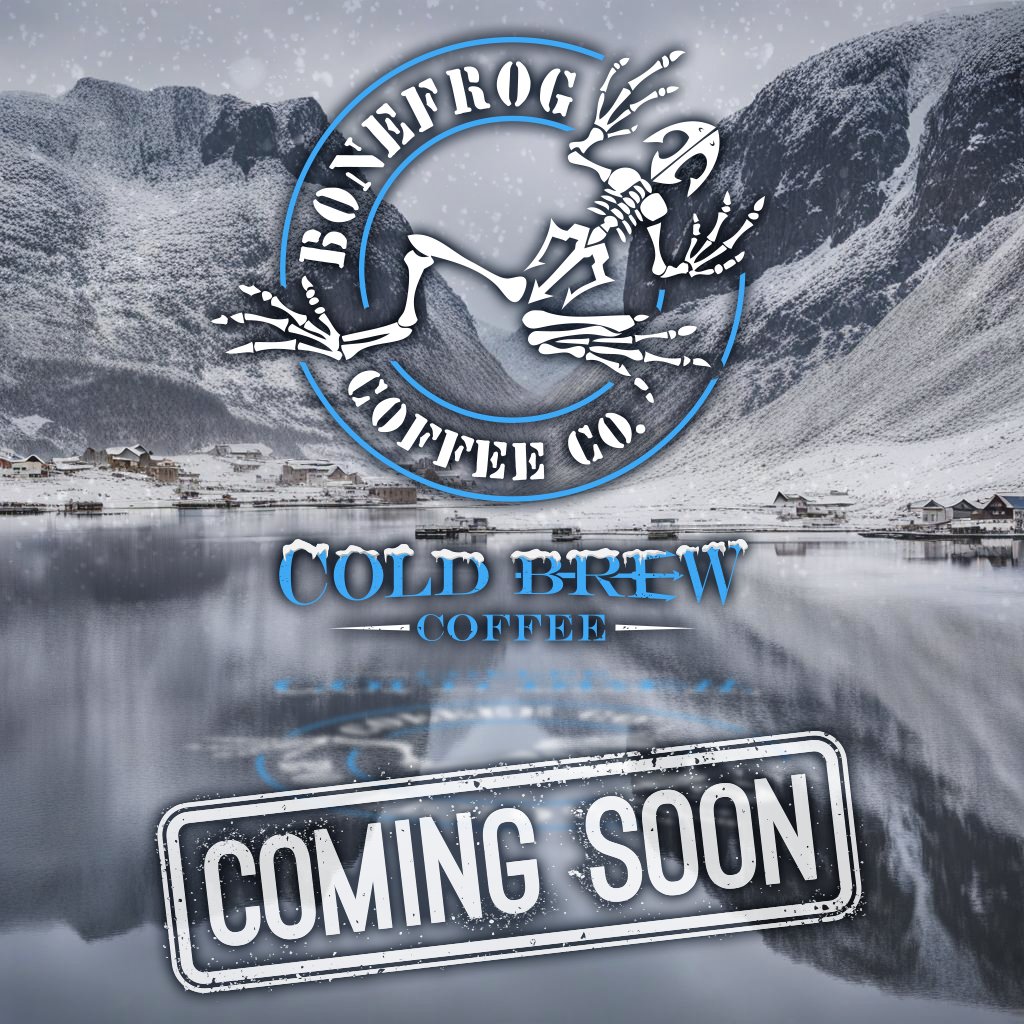BonefrogCoffee's tweet photo. πThis Friday! Introducing BoneFrog Cold Brew! βοΈ Our new Cold Brew Coffee Packs make at-home cold brews simple and delightful. Get yours for just $12.95! Visit https://t.co/VdJudlIF0u, and start sipping on greatness next week!πΈ #BonefrogCoffee #ColdBrew #NewProductAlert https://t.co/tZO6FALlS2