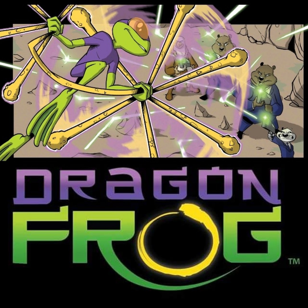 After a heartbreaking civil war, The Legacy of Pangu now rests in the hands of a hopping martial artist.  Find out why in the pages of DRAGON FROG!  Available on #Amazon #KindleUnlimited #readingcommunity #amwriting #kidscomics #SpiderMan #rottmnt 
amazon.com/dp/B0BGCVRFL2?…