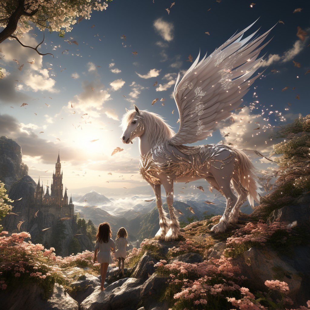 ministudiofilms's tweet photo. Two adventurous little explorers, hand in hand, take a magical stroll through the wild alongside their gentle giant, the majestic white horse. 🌿🐴💫 #ministudioai #horsesofinstagram

#midjourney #midjourneyai #digitalart #1980s #vintage #retro #weirdart #portraits #aiartdaily https://t.co/cxiYxILL97