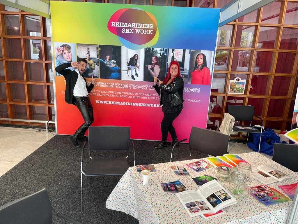 ReimaginingSW's tweet photo. All the amazing models at our booth 🤩🤩
They are the inspiration, the protagonists and the main characters of Reimagining Sex Work  #FTC2023 https://t.co/evNoCRlyCJ