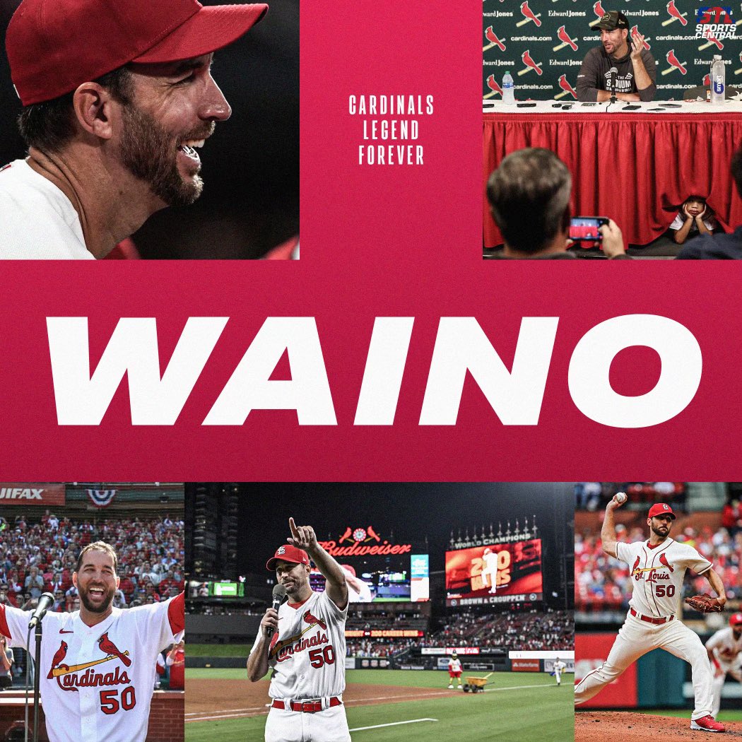 Adam Wainwright has thrown his last pitch for the #STLCards, per <a href="/dgoold/">Derrick Goold</a>. 

Although, it is possible he still gets an AB before the end of the season — depending if the Reds are eliminated at that point

Thank you for 18 seasons in St. Louis. Happy retirement